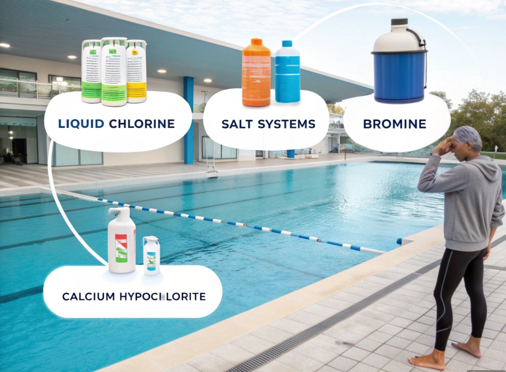Comparing Pool Sanitizers Comparison chart of pool disinfection methods