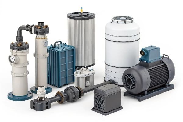 chart showing the average lifespan of different pool equipment